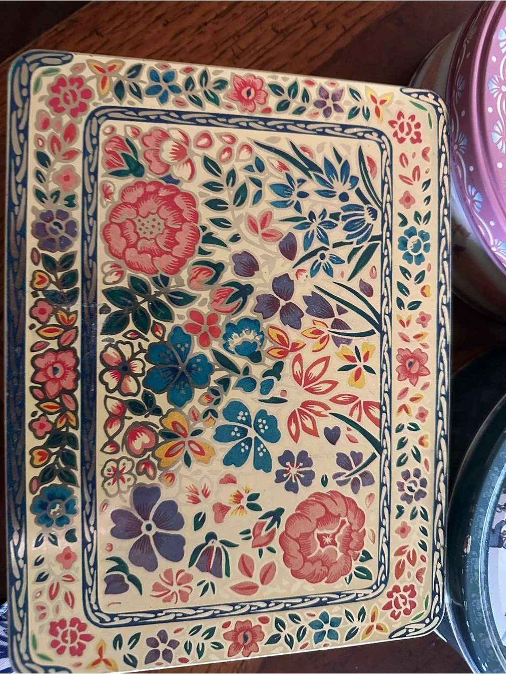Assorted Decorative Tin Boxes - Floral, Kitten & Winter Scene